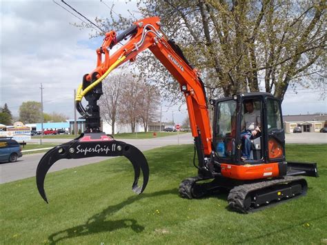 mini excavator with grapple|mini excavator grapple for sale.